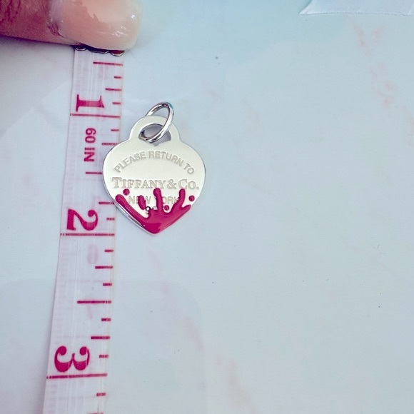 Tiffany & Co. Pink Splash heart charm - Picture 3 of 3